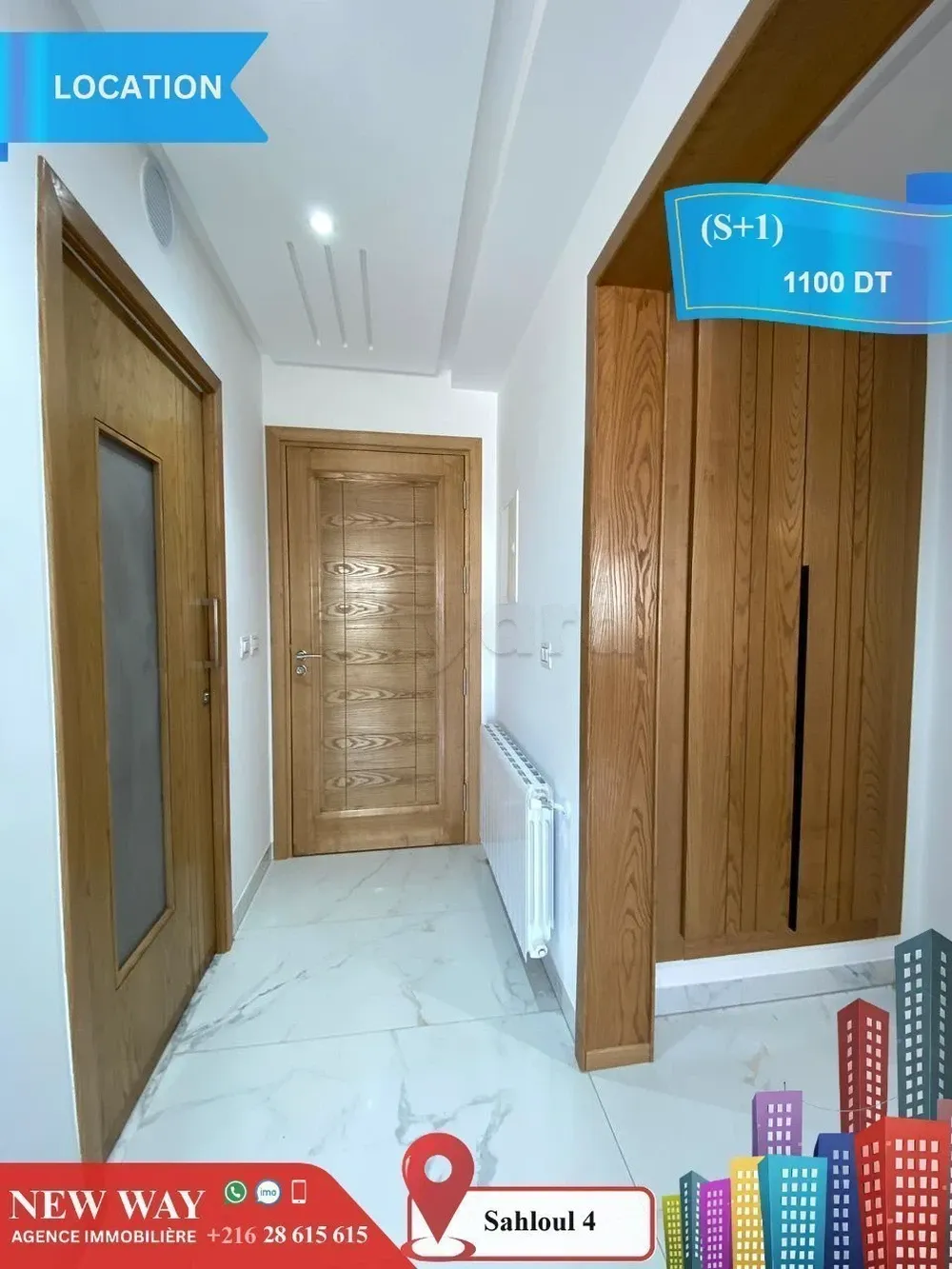 (S+1) à Sahloul 4 avec Place de Parking au Sous Sol
