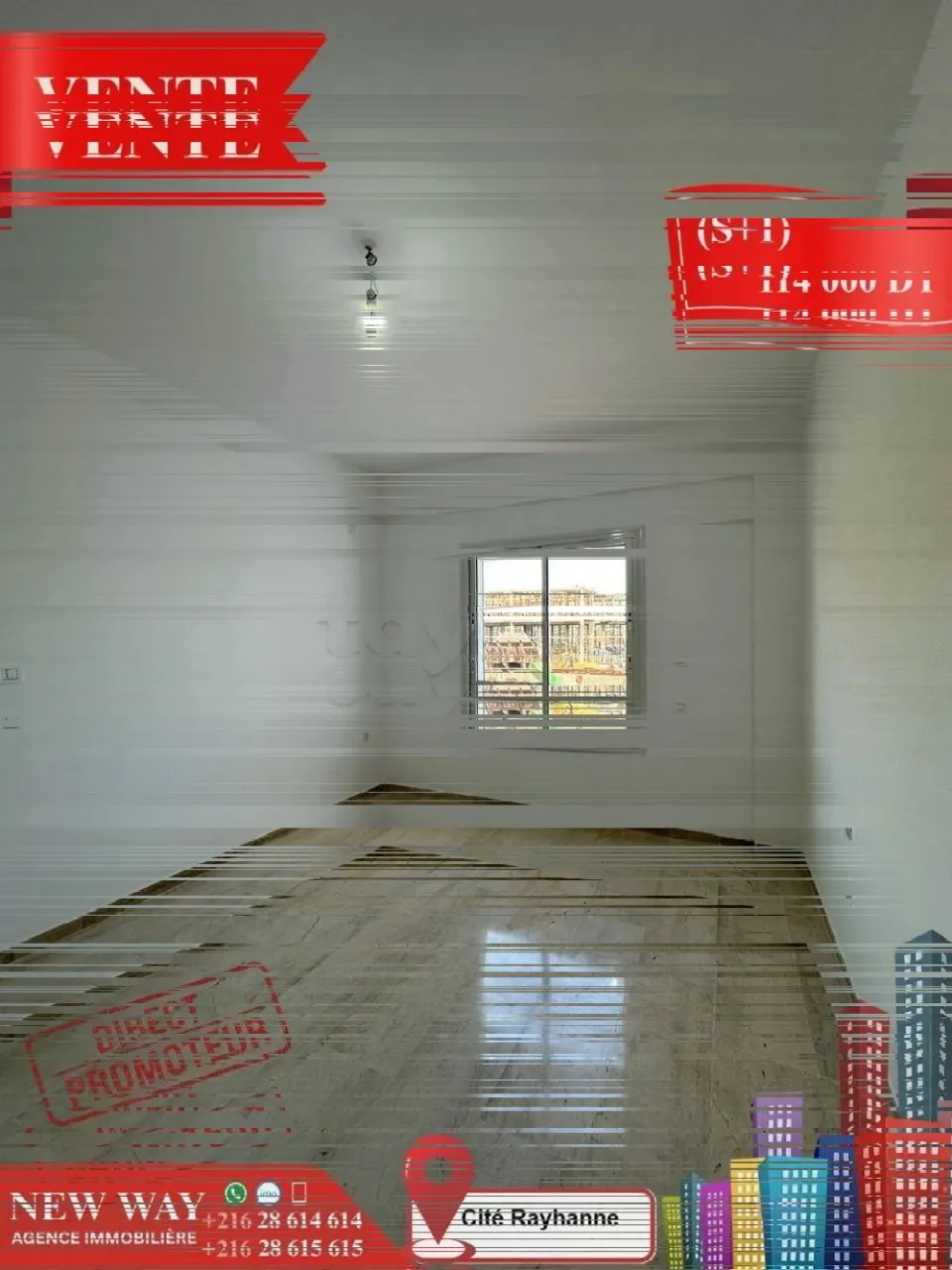 (S+1) Directe Promoteur à Cité Rayhanne