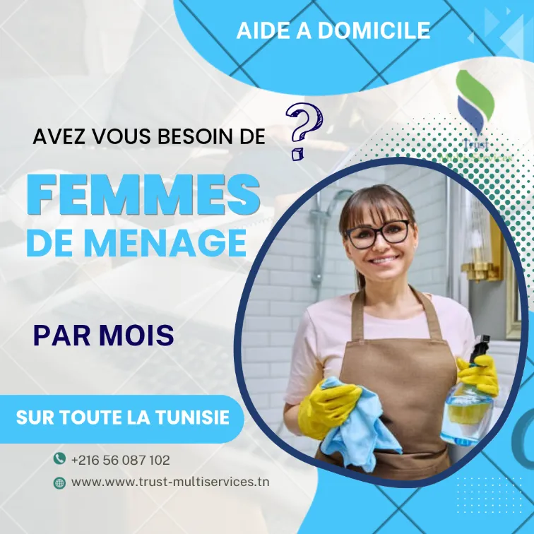 La Meilleure societe de Femmes de Ménage A TUNIS