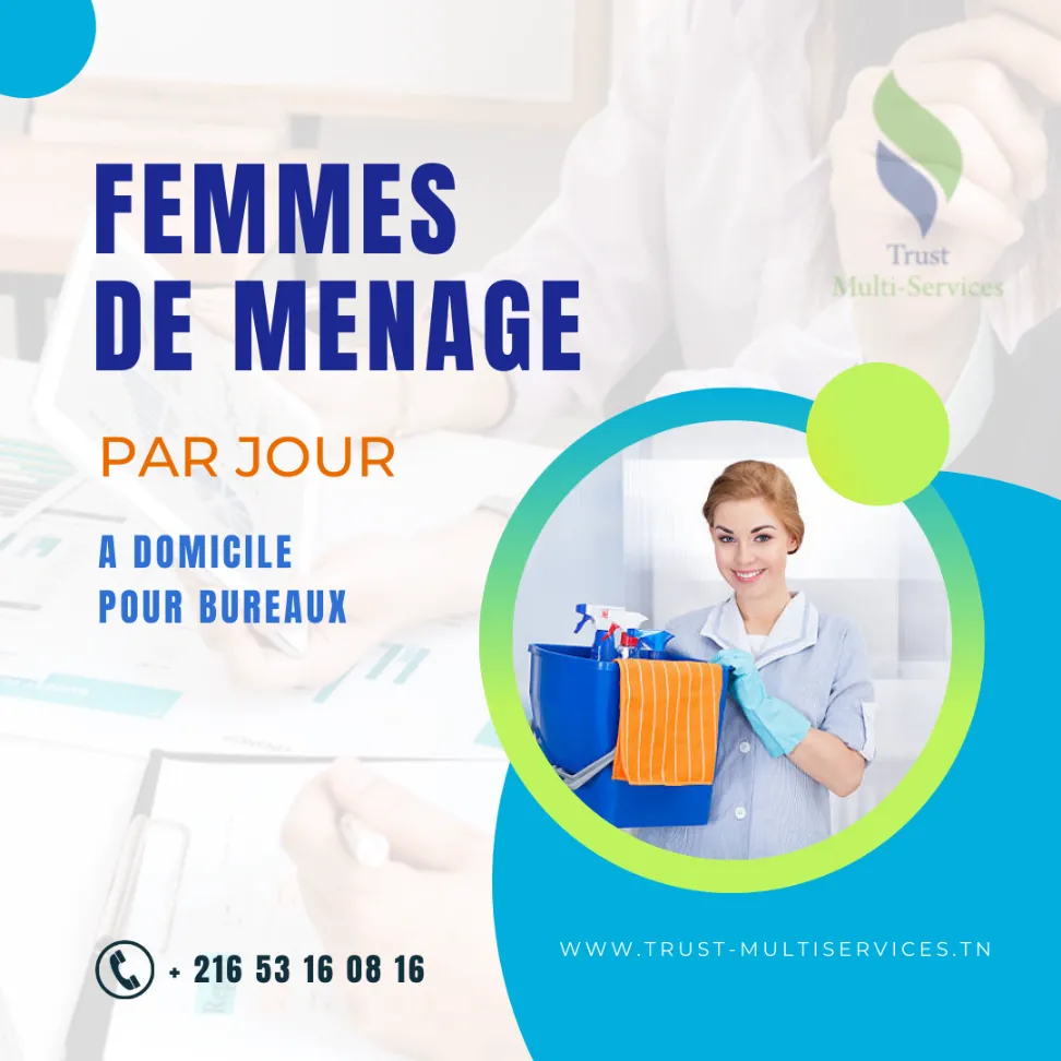 FEMME DE MENAGE PAR JOUR A ENNASR
