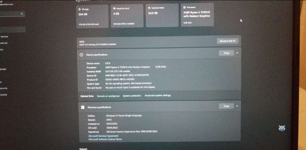 Laptop GAMING ASUS TUF A15