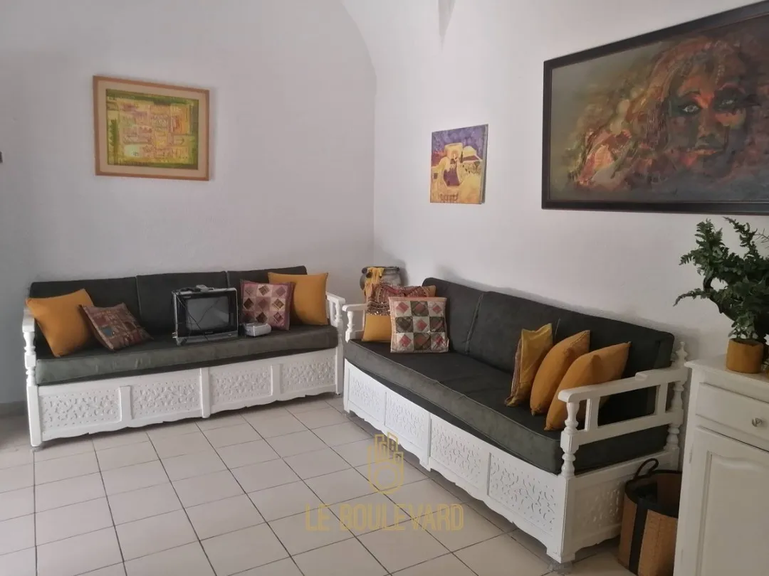 A Vendre Bungalow S+1 Avec Jardin à Club Farah, Nabeul