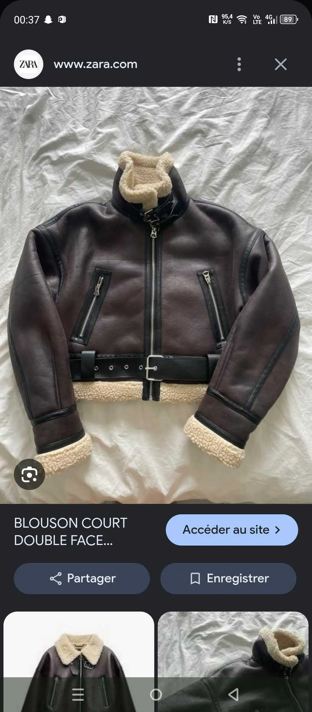 Blouson cuire