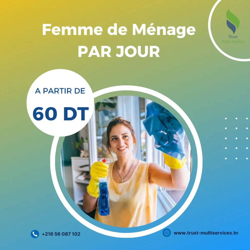 TROUVEZ LA MEILLEURE FEMME DE MENAGE PAR JOUR A