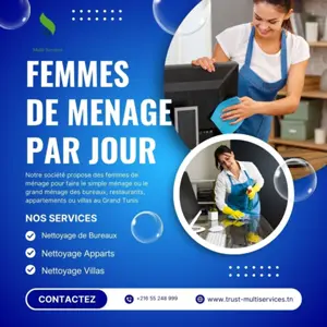 femme de ménage par jour a tunis