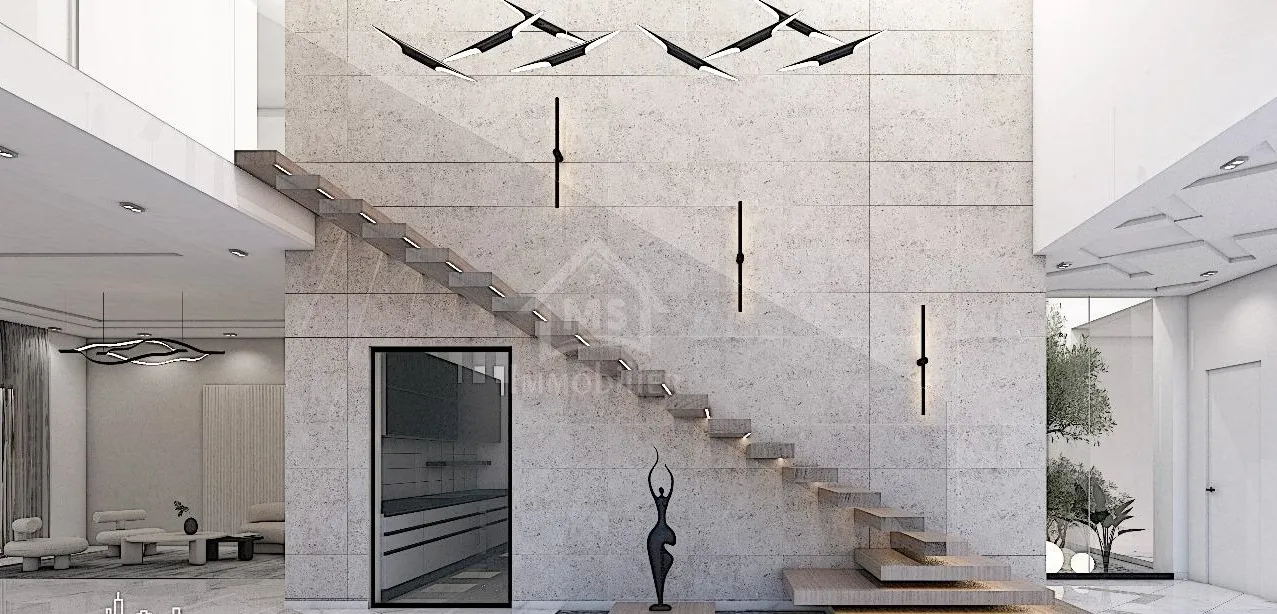 A vendre, villa sur plan S+5 à Yasmine Hammamet 51355351