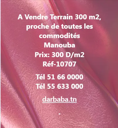 TERRAIN A VENDRE
