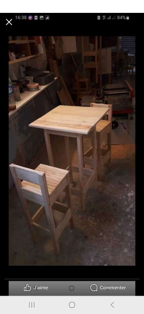 Table et chaise