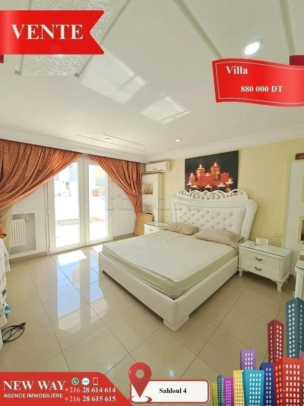 Villa à Sahloul 4 dans un quartier calme et Résidentiel