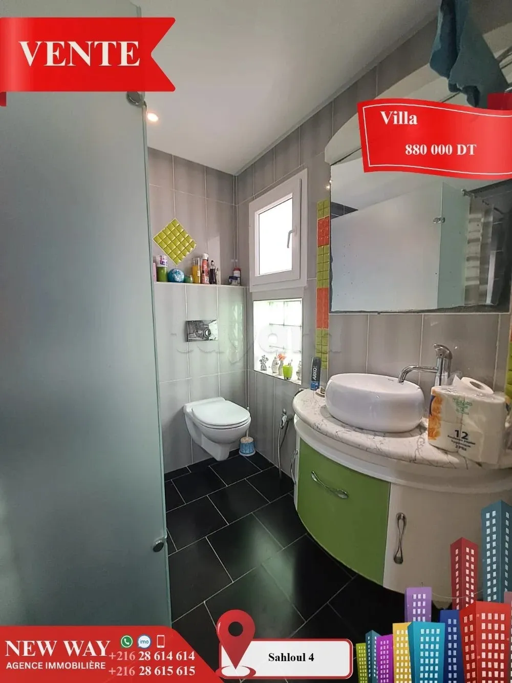 Villa à Sahloul 4 dans un quartier calme et Résidentiel