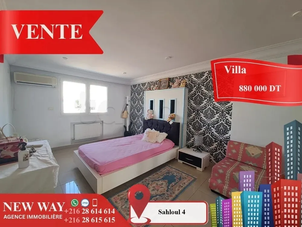 Villa à Sahloul 4 dans un quartier calme et Résidentiel