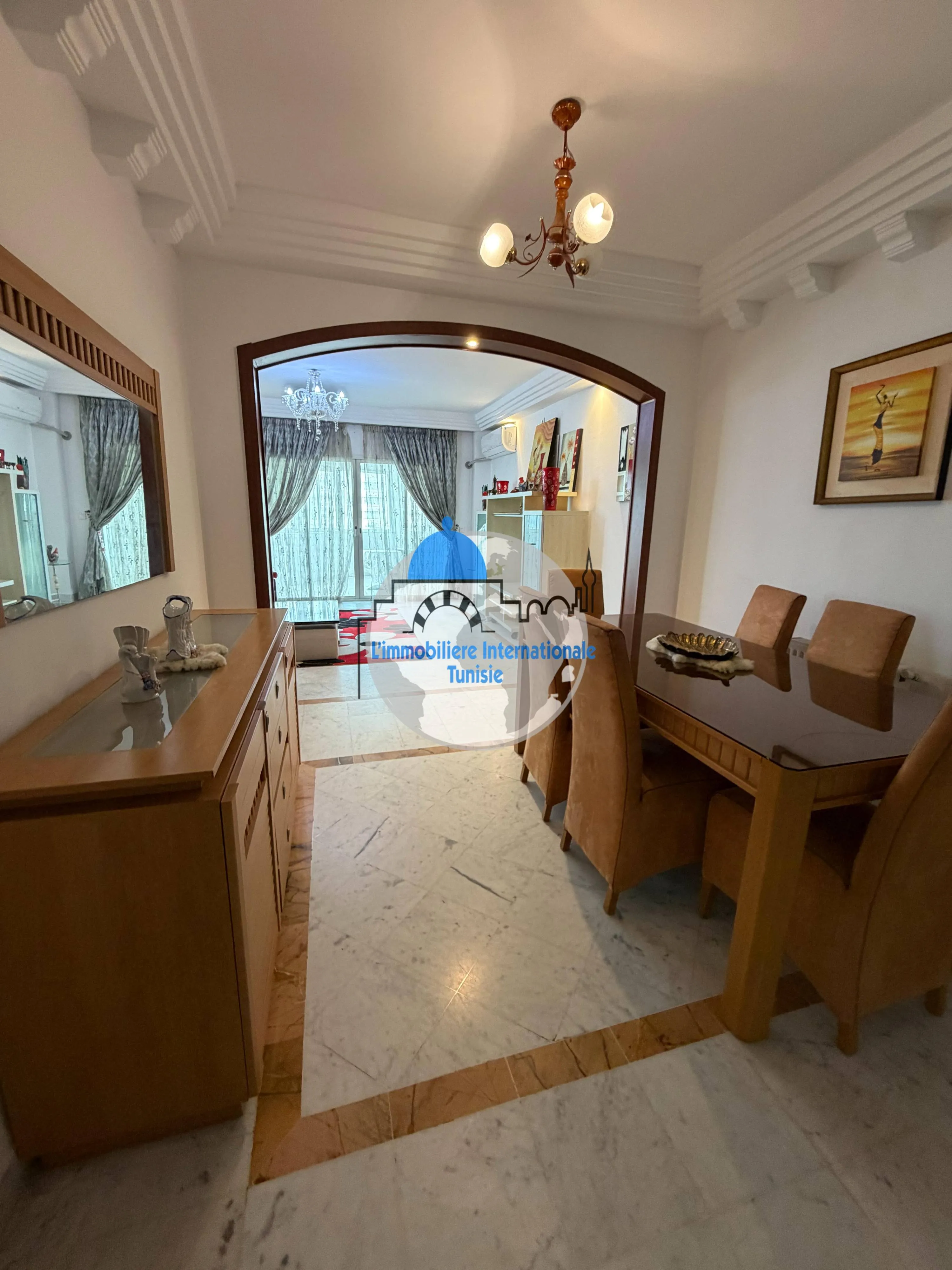 Appartement S+3 avec vue mer à louer - près de l'hôtel Riadh Palms  