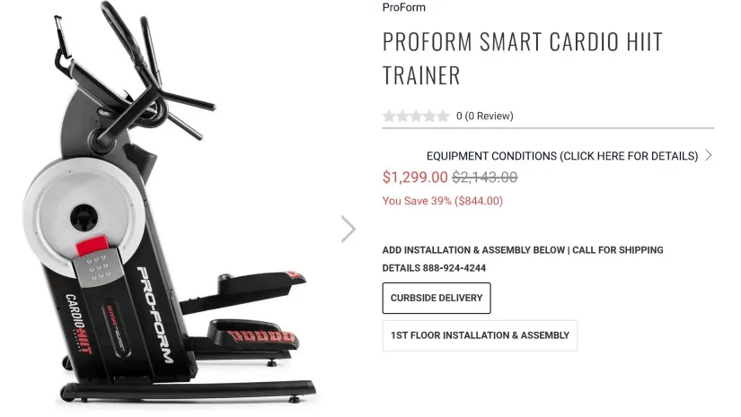 Stepper Cardio HIIT ProForm — Puissance, Confort et Technologie