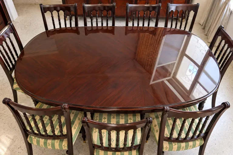 Magnifique salle à manger en bois – Table + 8 chaises – Style classique