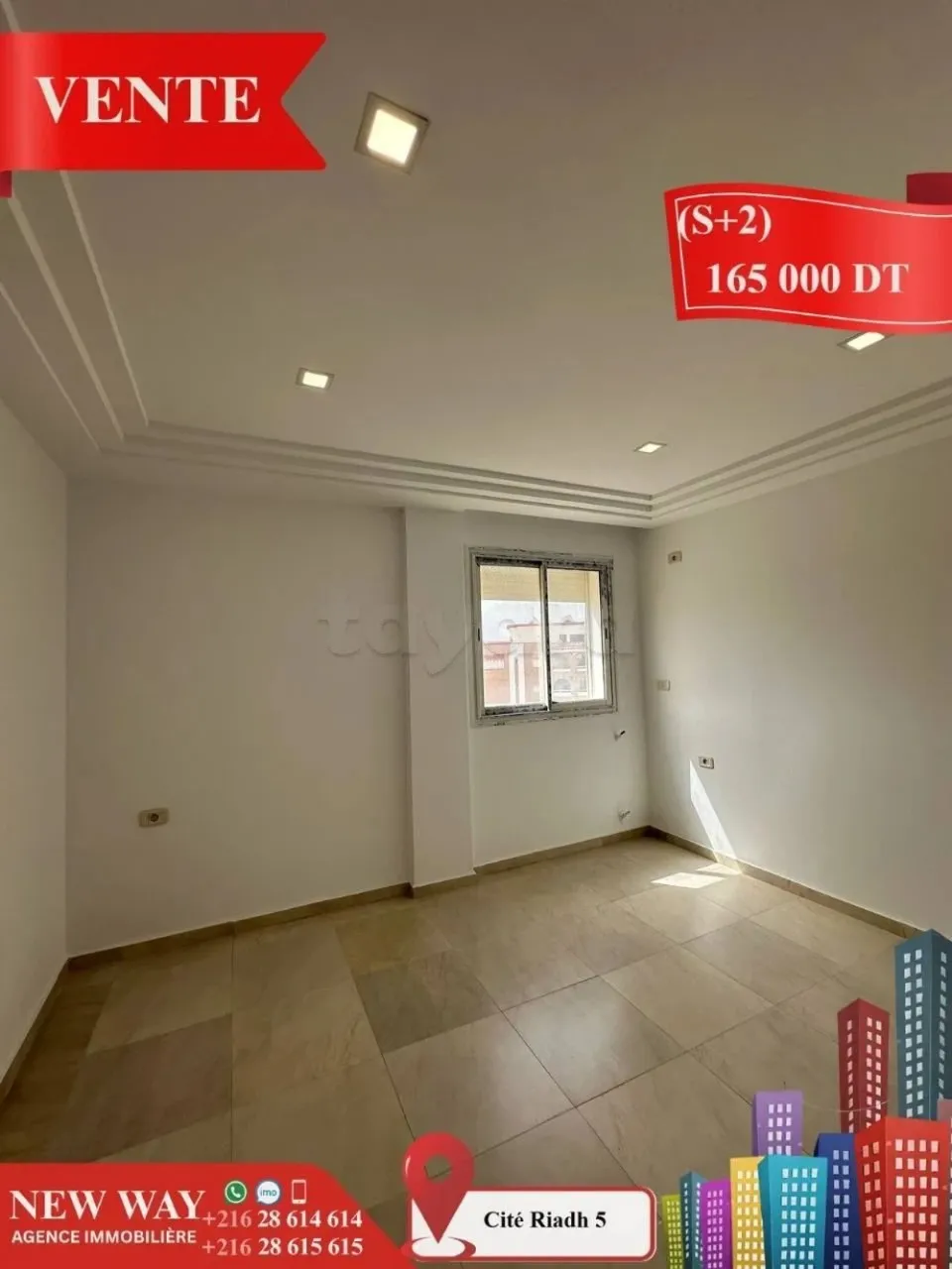 (S+2) Direct Promoteur à Cité Riadh 5