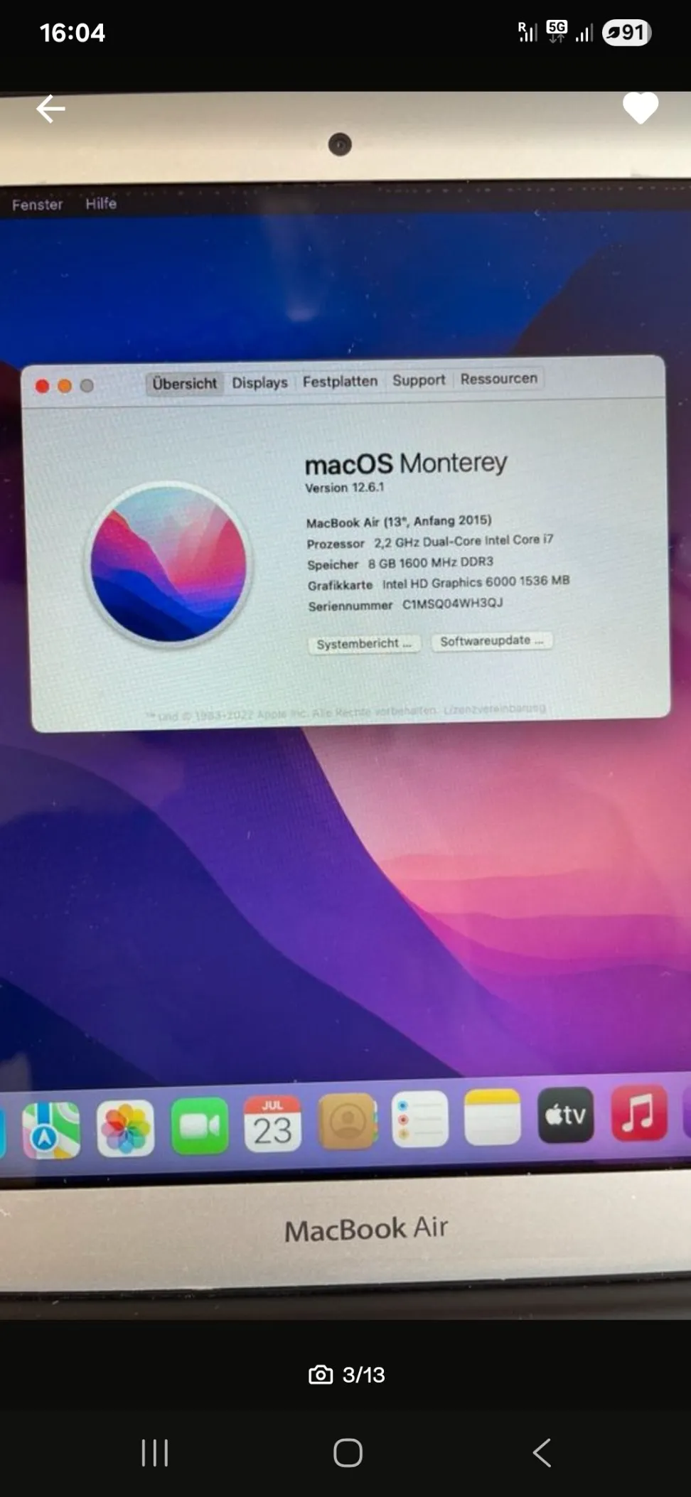 Macbook i7 , 8G Ram, ssd...