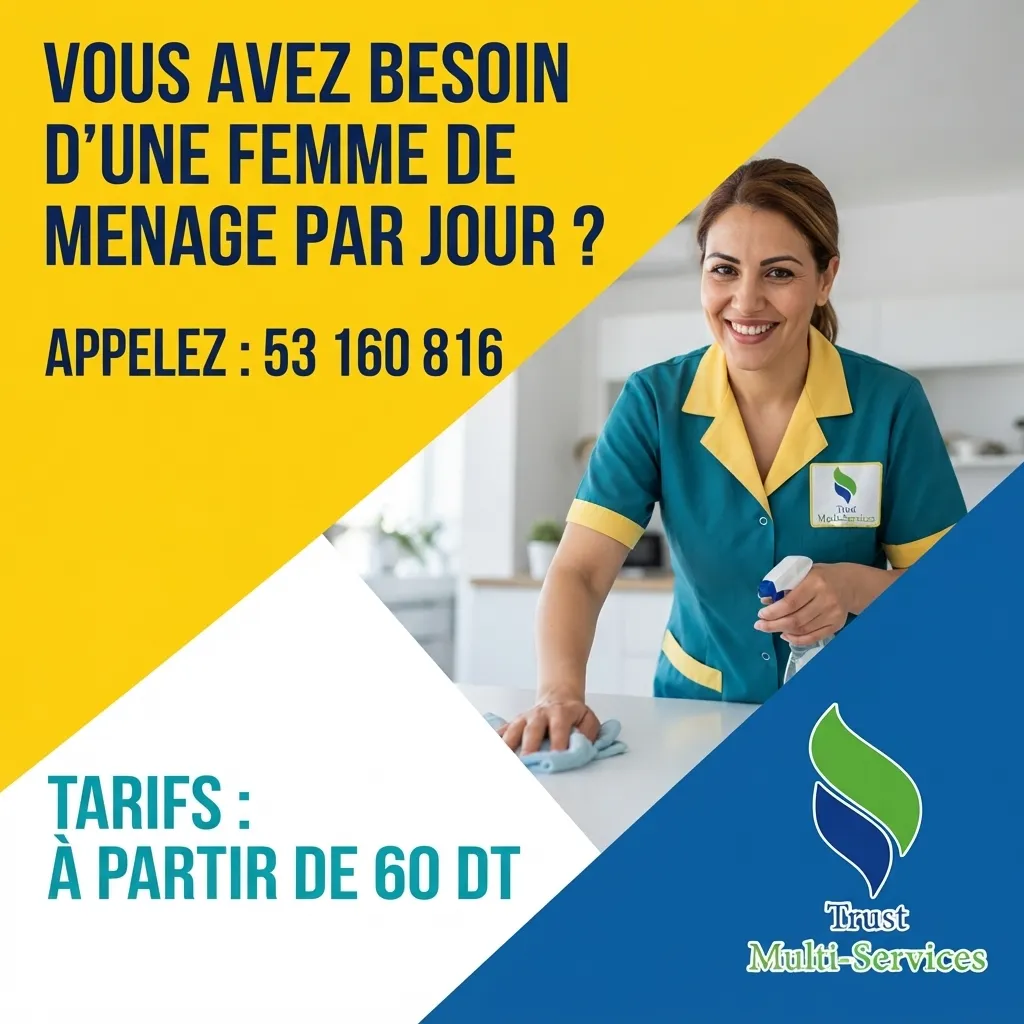 femme de menage par jour jemmal