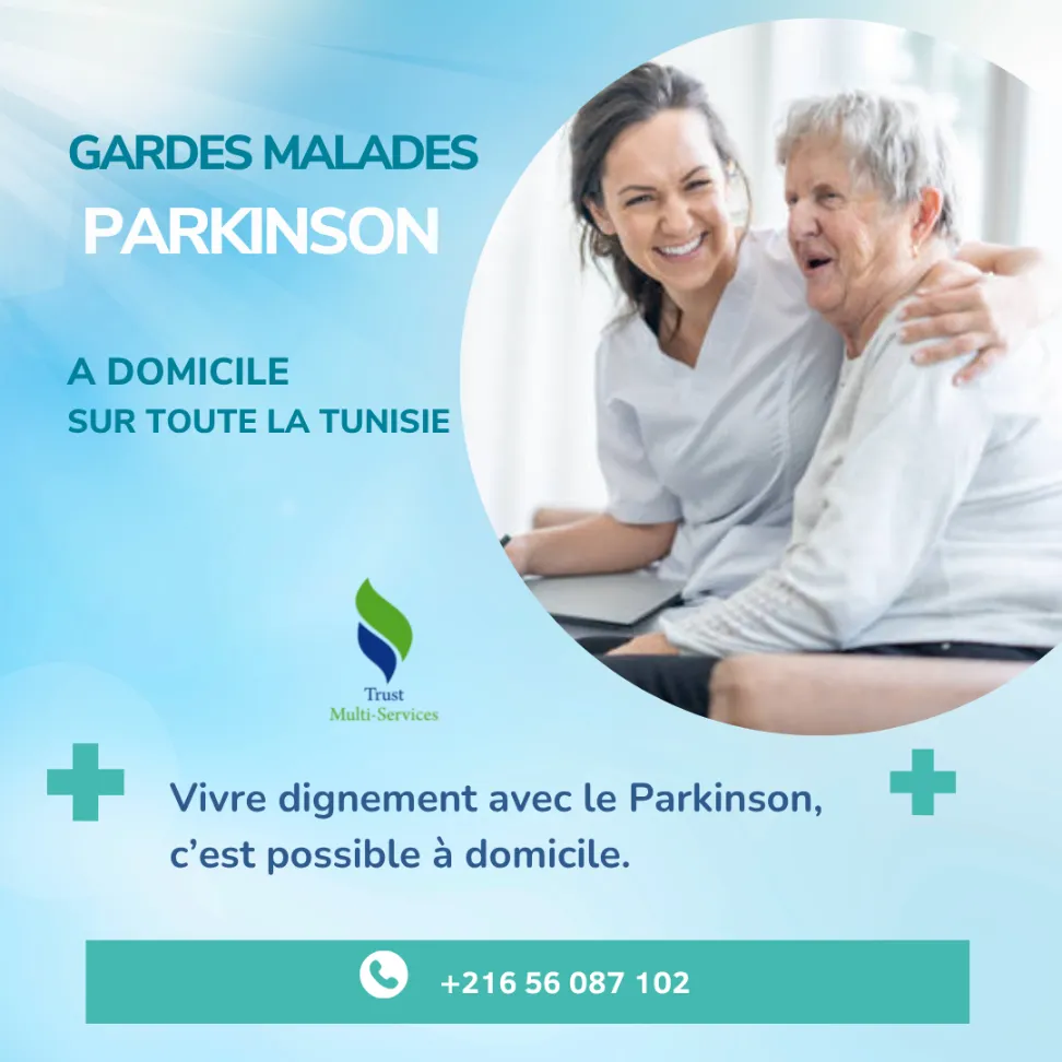 GARDES MALADES DE PARKINSON A DOMICILE  À SIDI THABET