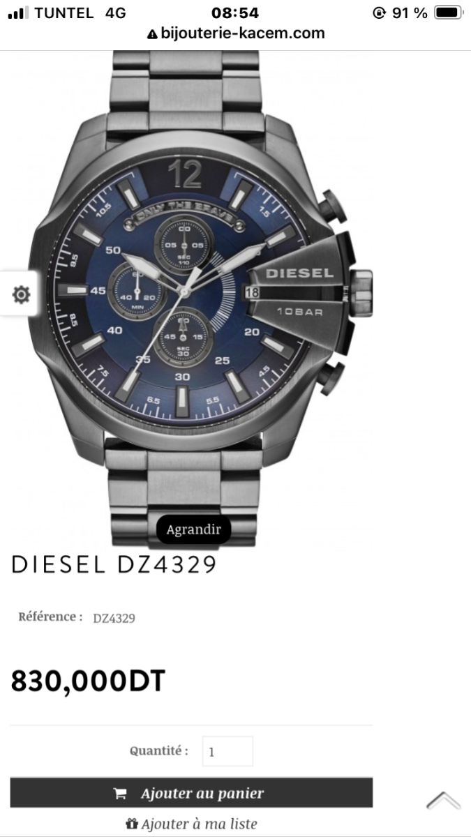 Diesel homme importé
