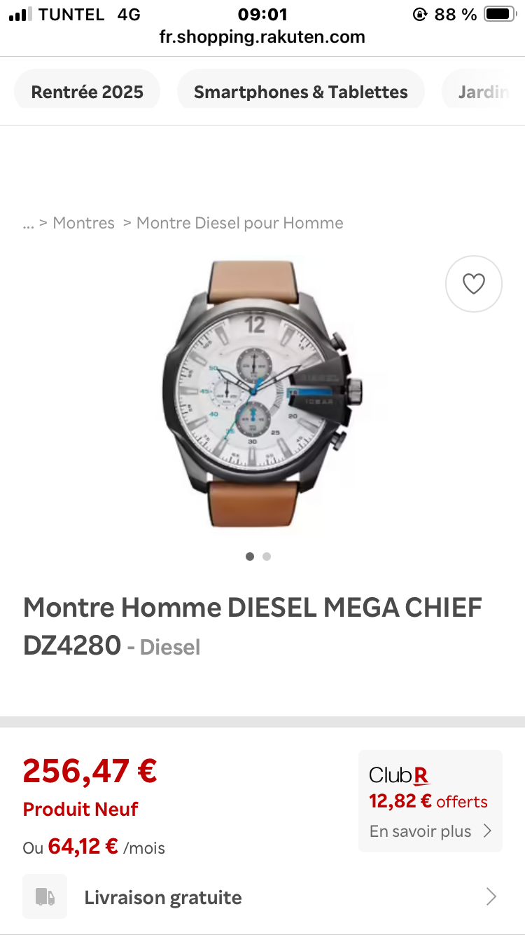 Diesel homme importé