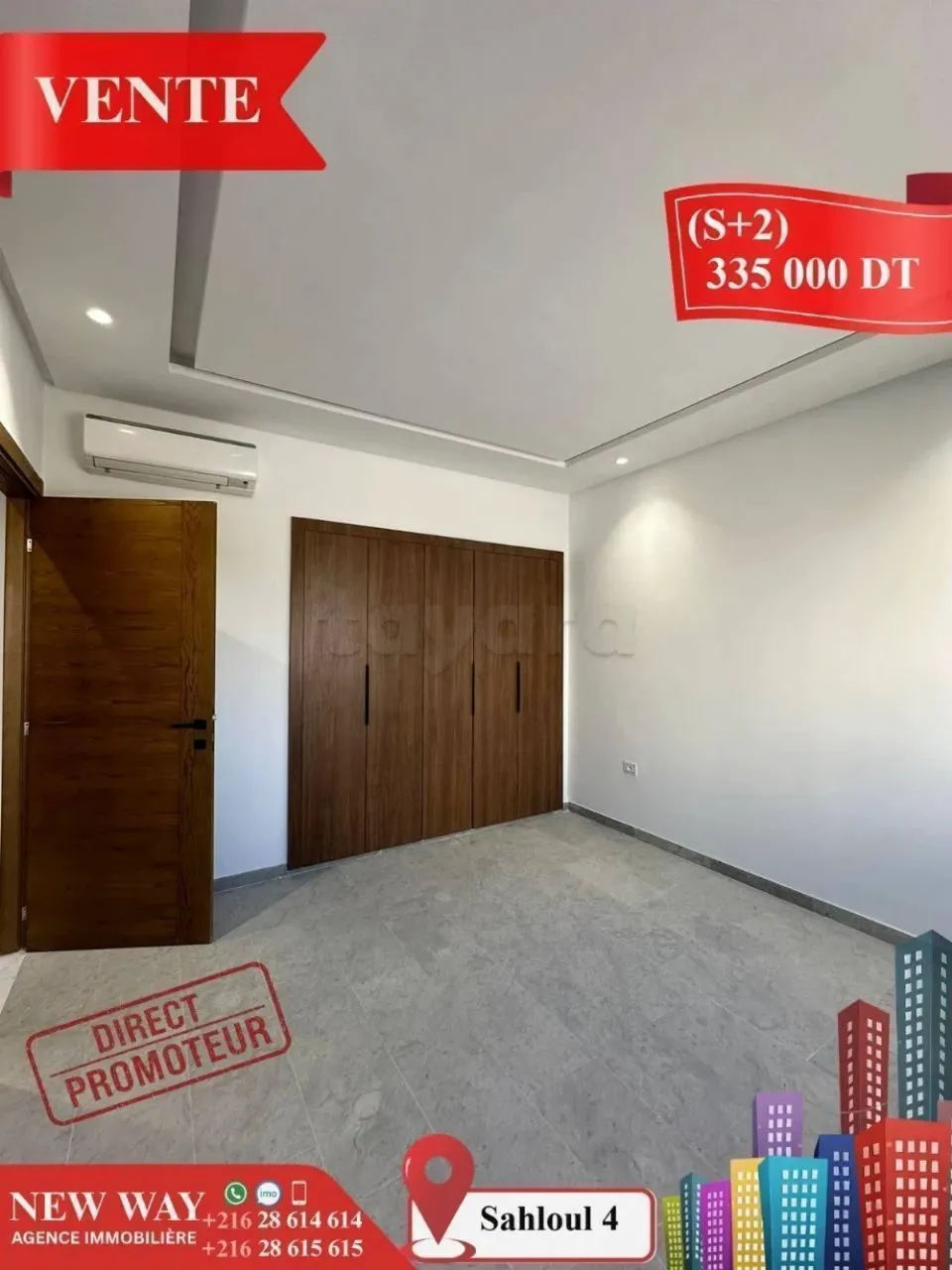 (S+2) Directe Promoteur à Sahloul 4