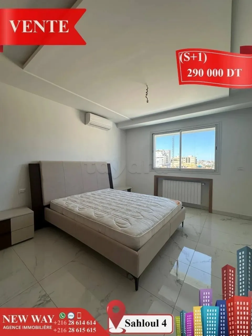 (S+1) Neuf à Sahloul 4 avec Place de Parking