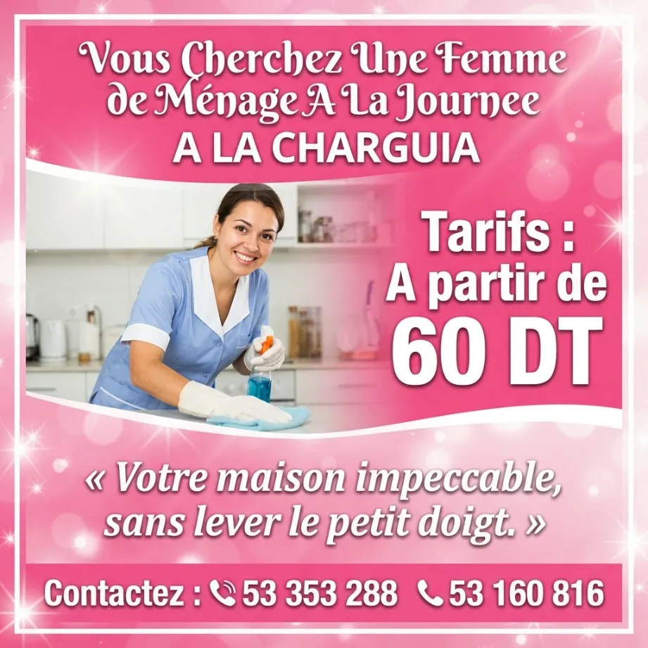femme de menage par jour arina