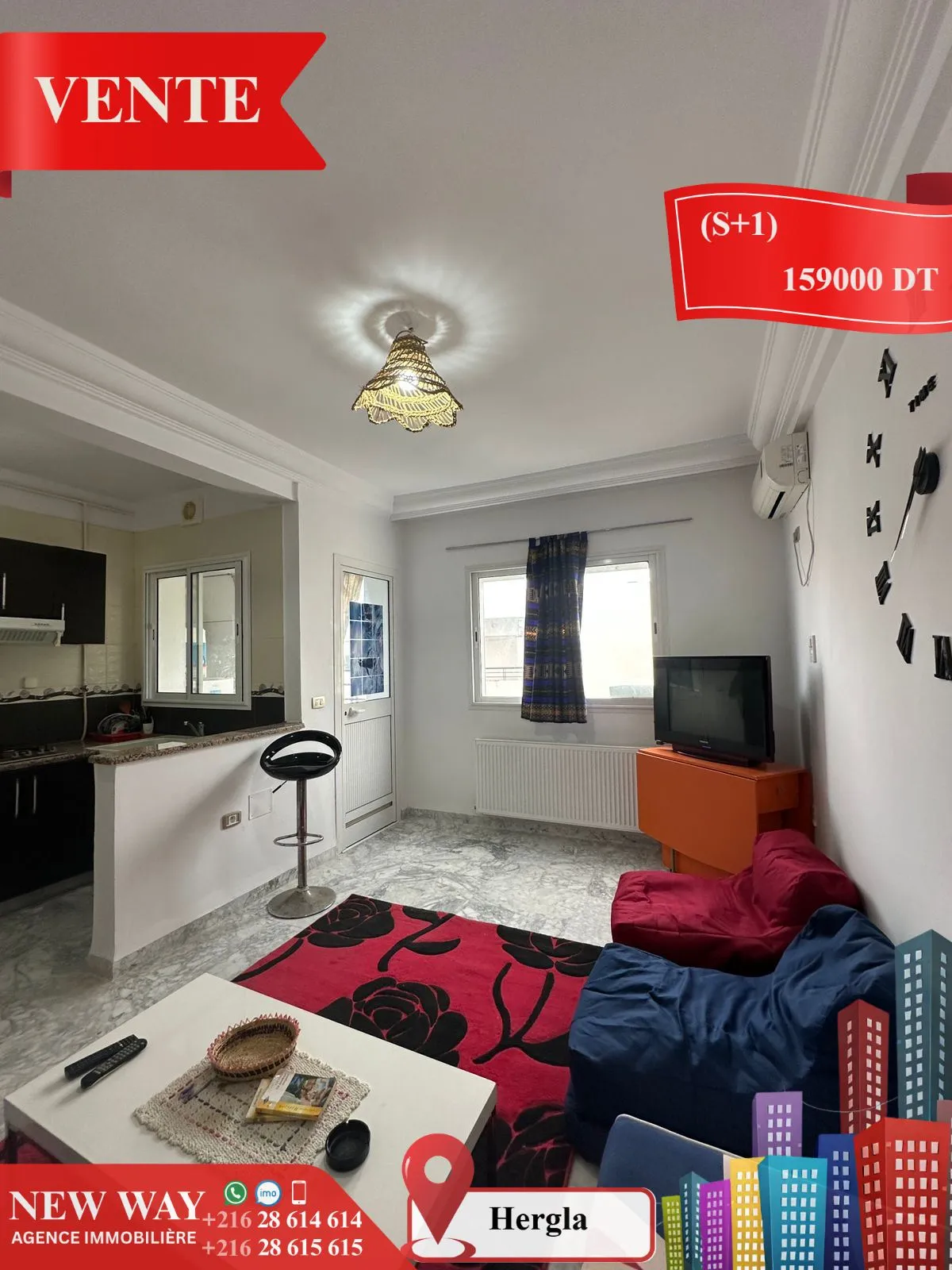 Appartement (S+1) à Hergla Lotissement AFH