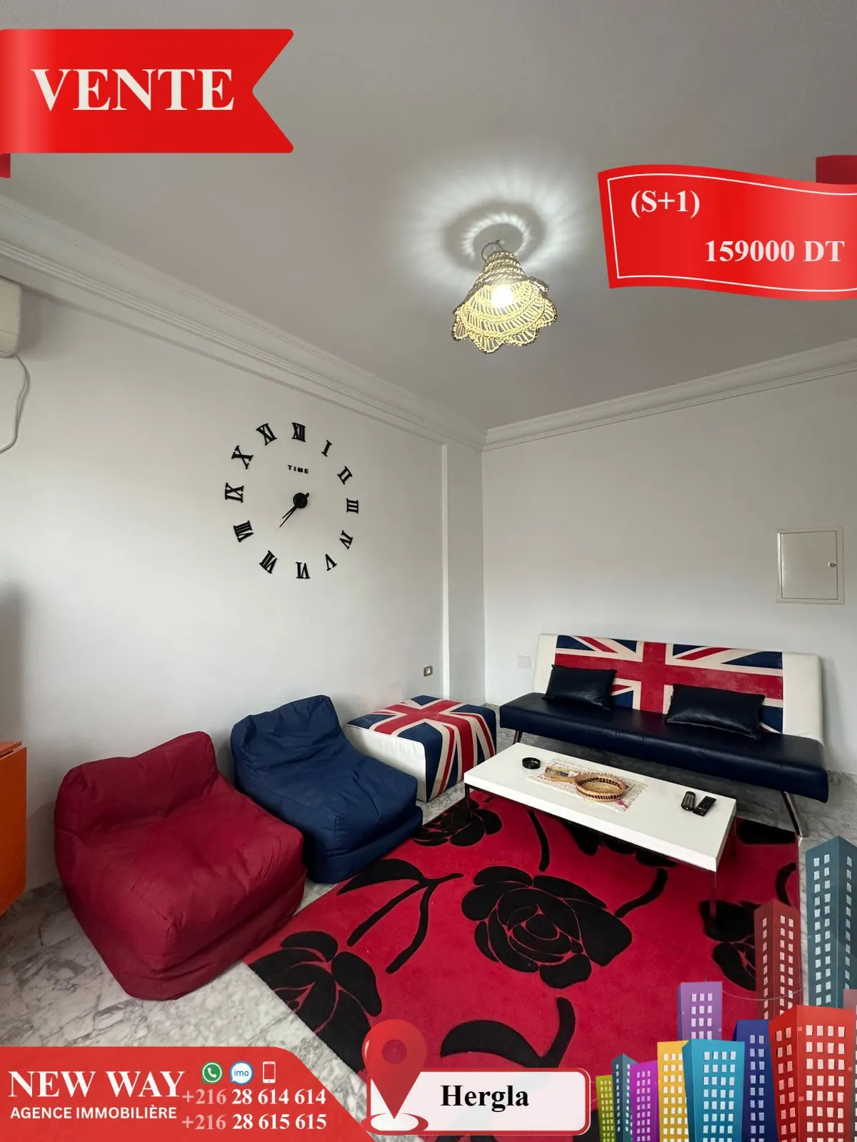 Appartement (S+1) à Hergla Lotissement AFH