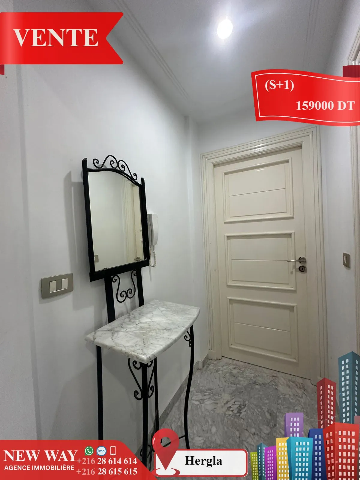 Appartement (S+1) à Hergla Lotissement AFH