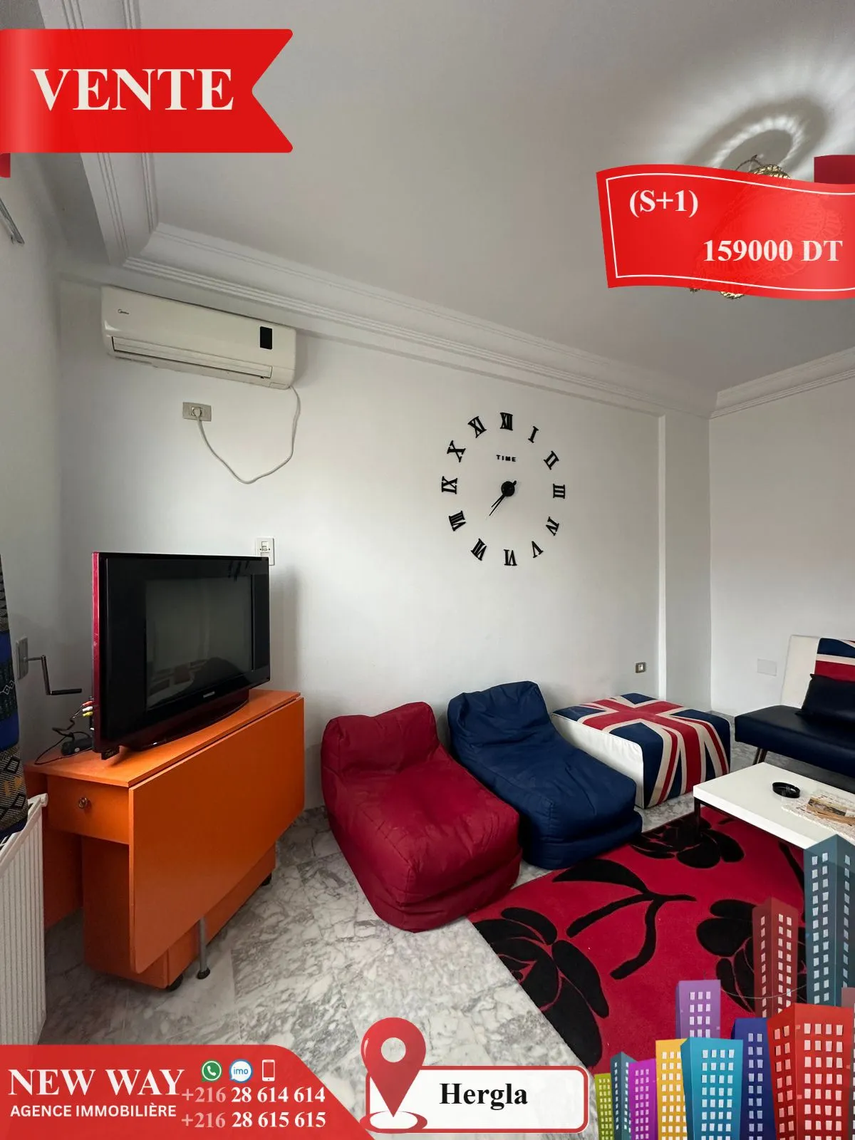 Appartement (S+1) à Hergla Lotissement AFH