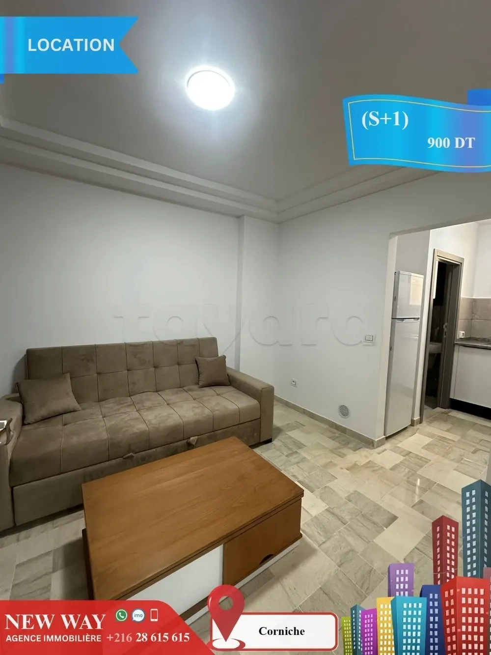 (S+1) Meublé à Corniche prés de la Mer