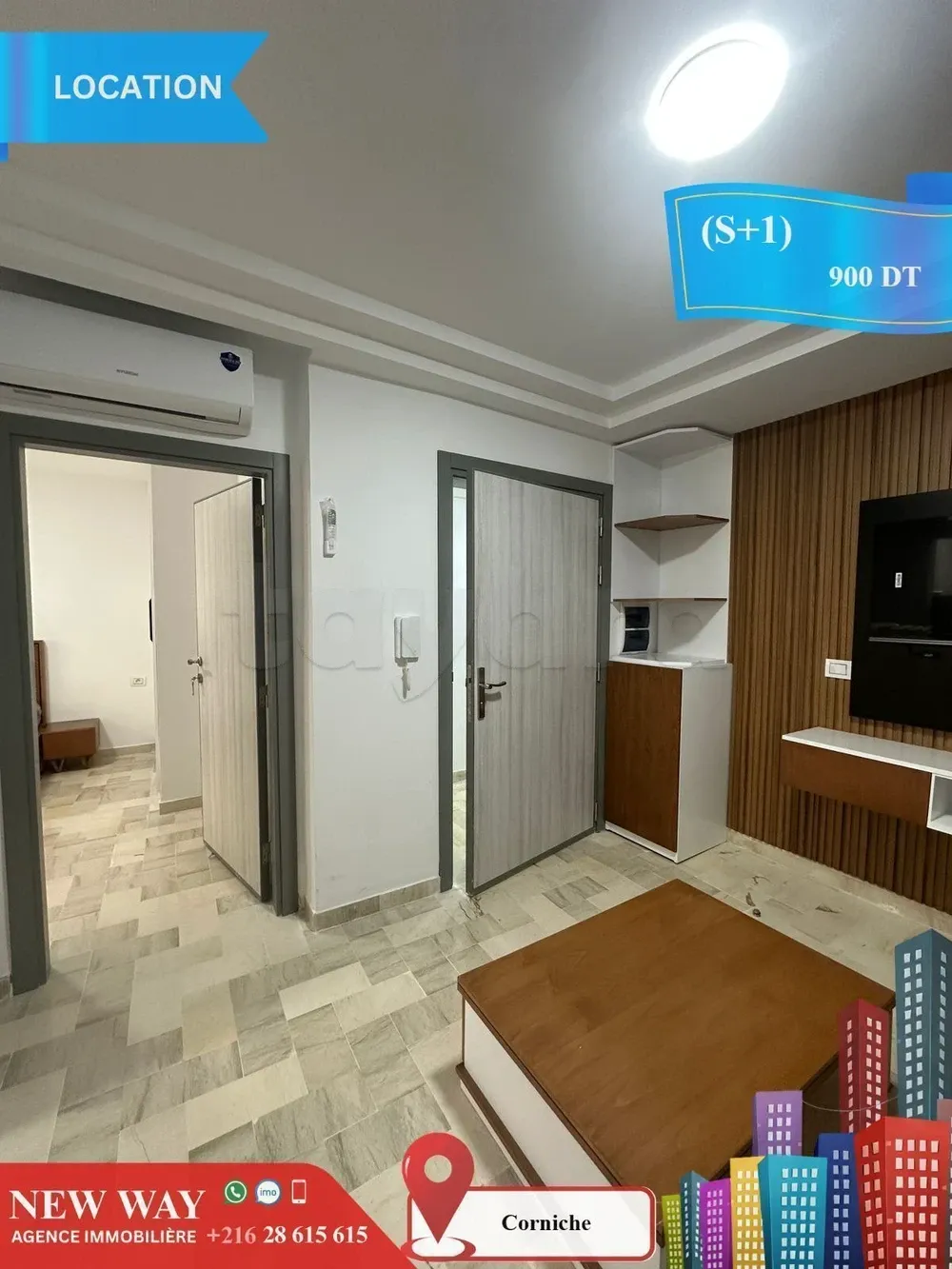 (S+1) Meublé à Corniche prés de la Mer