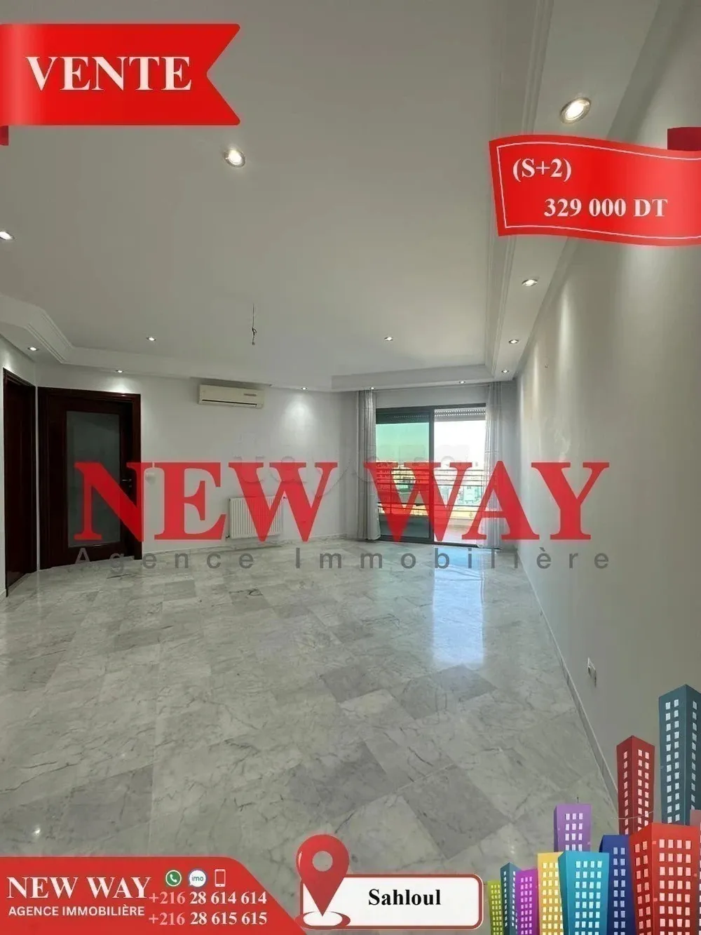 (S+2) à Sahloul avec Place de Parking