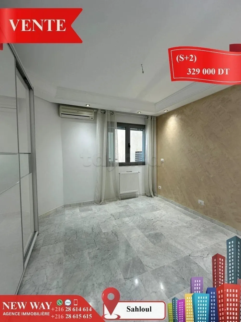 (S+2) à Sahloul avec Place de Parking