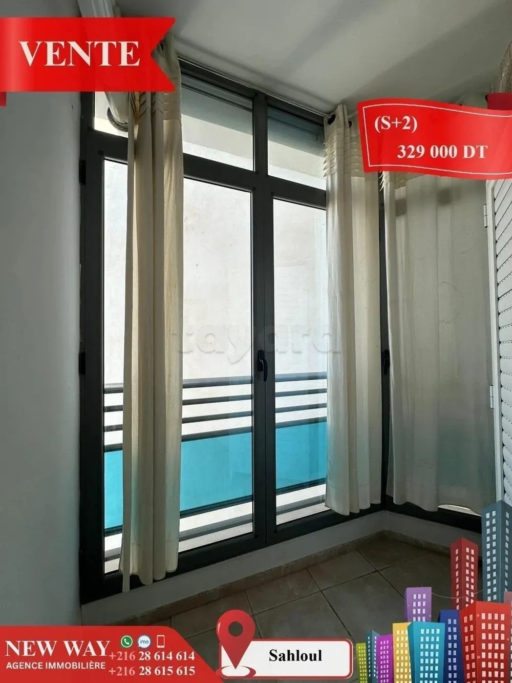 (S+2) à Sahloul avec Place de Parking
