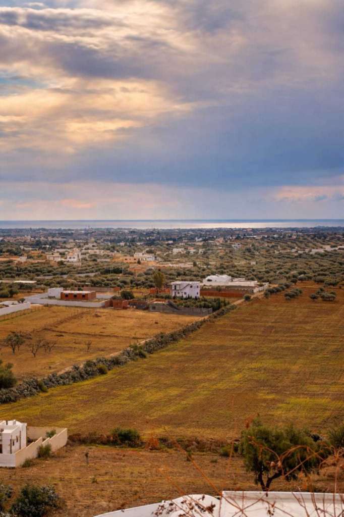 أرض الأحلام بالمنشار - الحمامات: إطلالة بانورامية وموقع ملكي! 🌟

