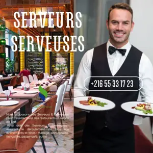 "Nous proposons des Serveurs & Serveuses pour travailler dans des restaurants et salons de Thé.