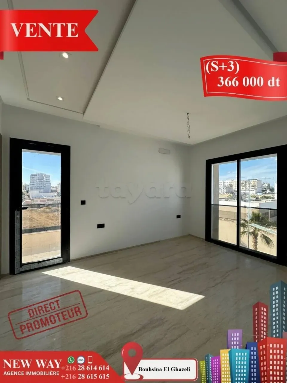 (S+3) à Bouhsina el Ghazali Direct Promoteur