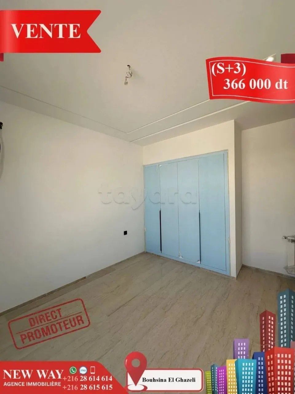 (S+3) à Bouhsina el Ghazali Direct Promoteur