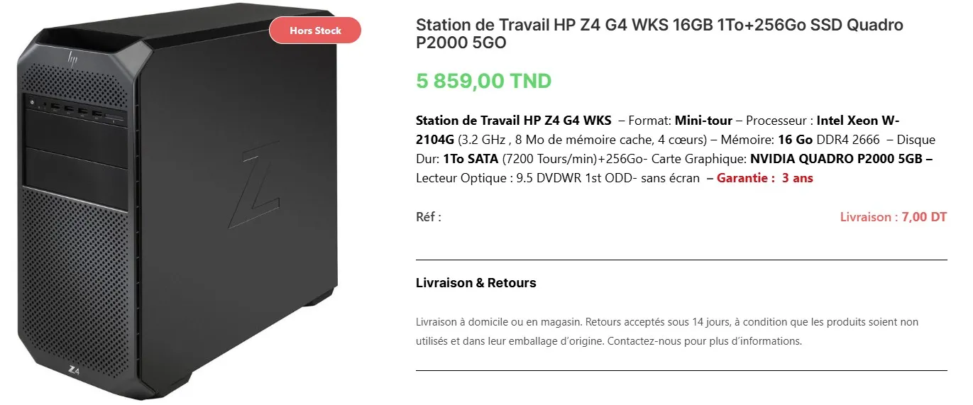 Workstation Pro HP Z4 G4