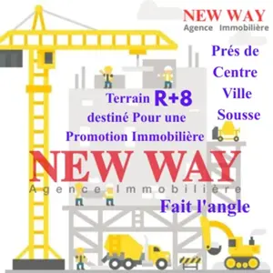 Terrain Fait l'angle à Sousse, destiné Pour une Promotion Immobilière Prés de Centre Ville