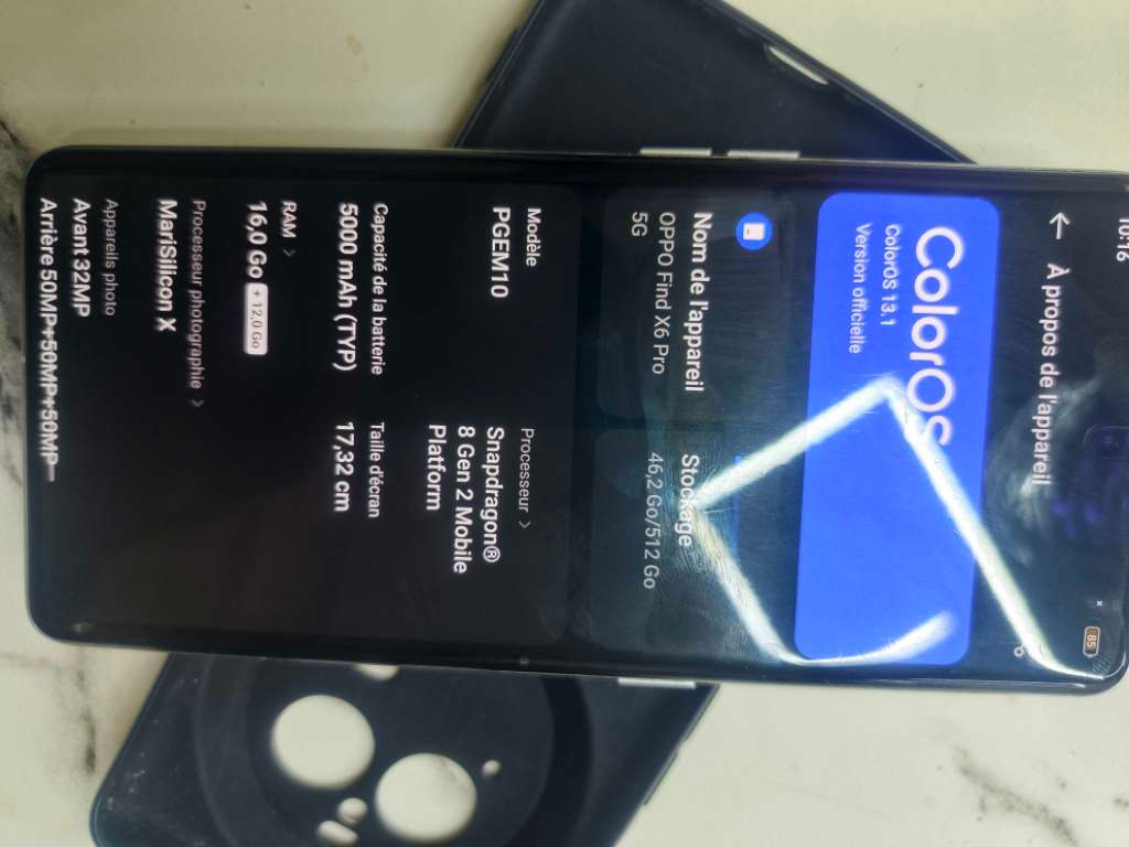 Echange Oppo find x6 pro 