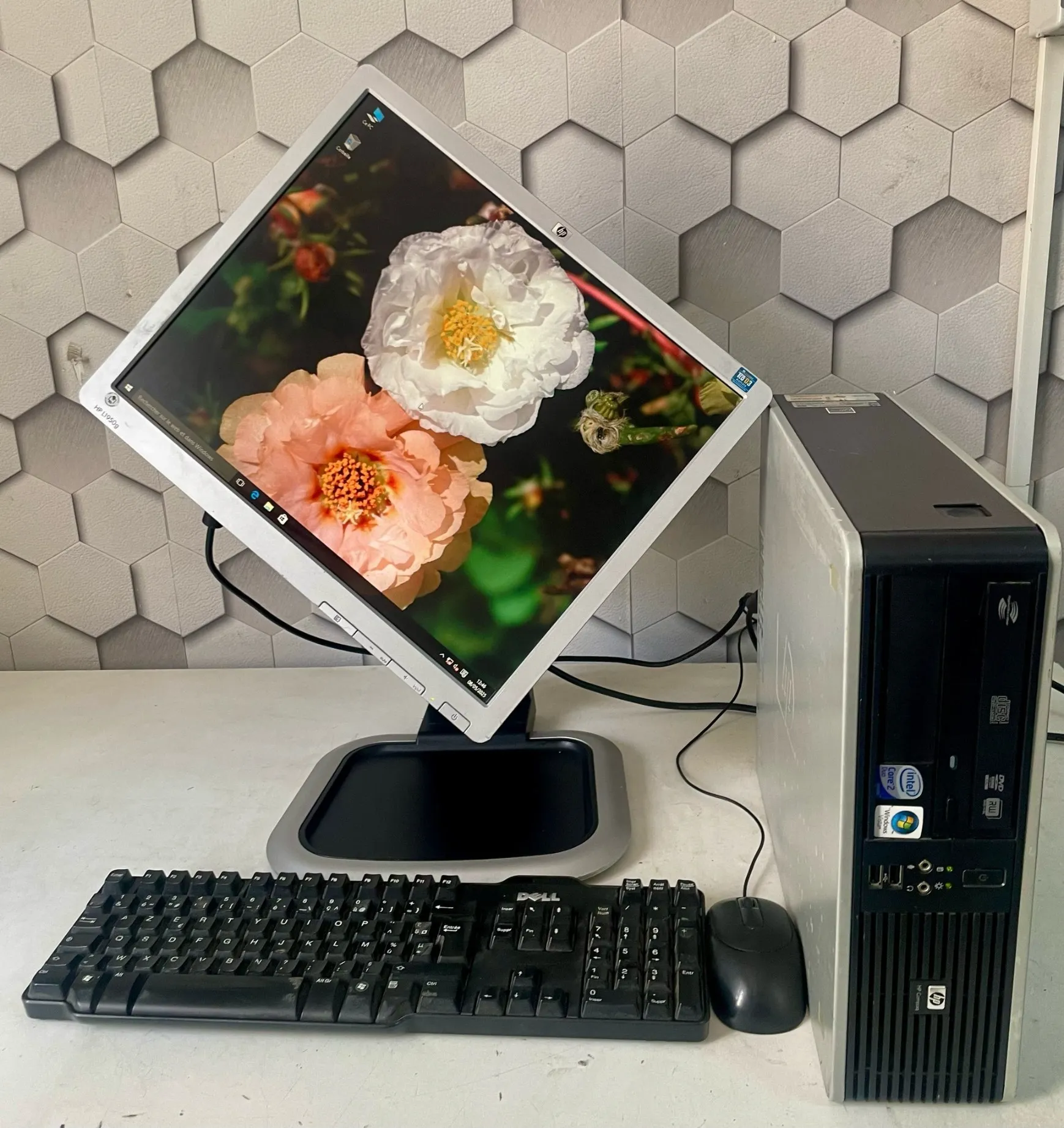 Pc complet hp quad core 4g/160disque