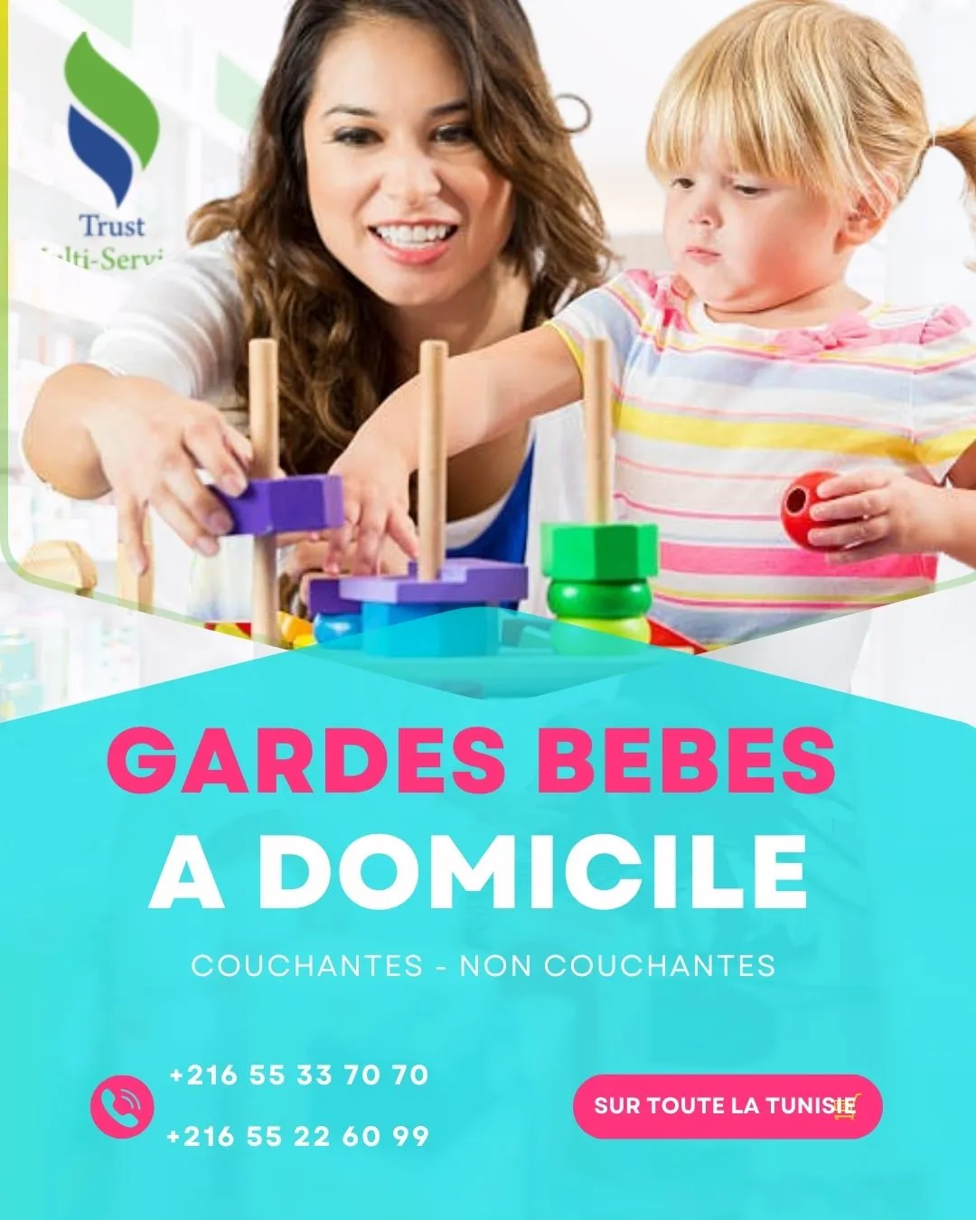 Gardes Bébés de confiance près de chez vous A RIADH LANDALUS