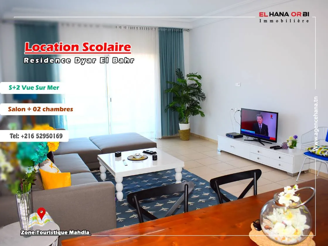 a louer pour l’année scolaire appartement luxueux vue sur mer