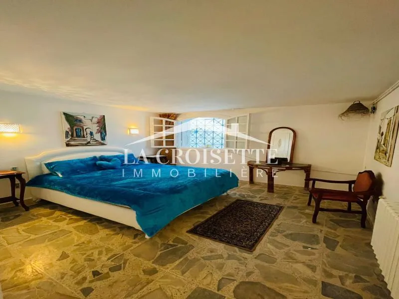 Rez-de-chaussée de villa meublé s2 avec jardin à Sidi Bou Said ZRCL0324