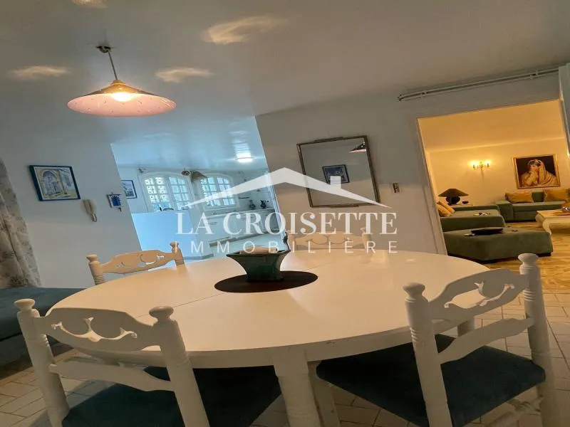 Rez-de-chaussée de villa meublé s2 avec jardin à Sidi Bou Said ZRCL0324