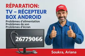 réparation tv à domicile smart LCD led et parabole satellite 📡
