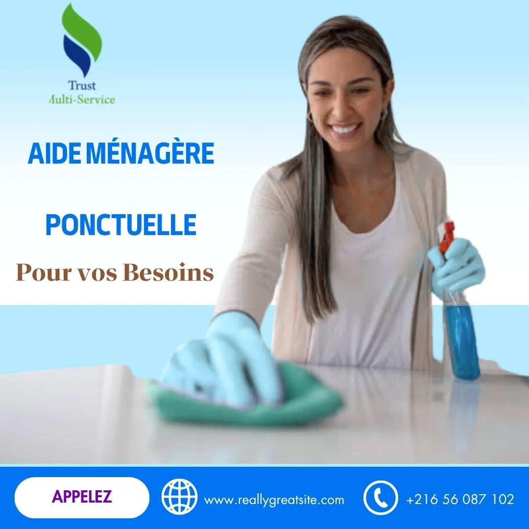 Femme de Ménage Fiable à Domicile – Par Mois